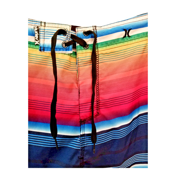 Hurley Swim Shorts Pattern Multicolor Men's Size 32W, inseam 10 in, 21 Lenght - Picture 4 of 5